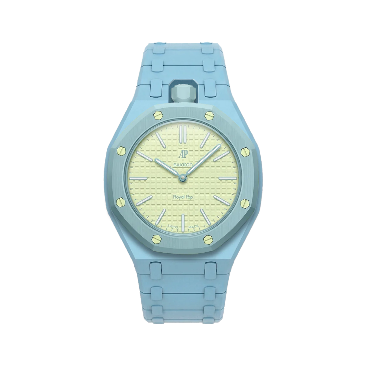 ROYAL STRAPPED™ LINK Vertical Crown — Baby Blue