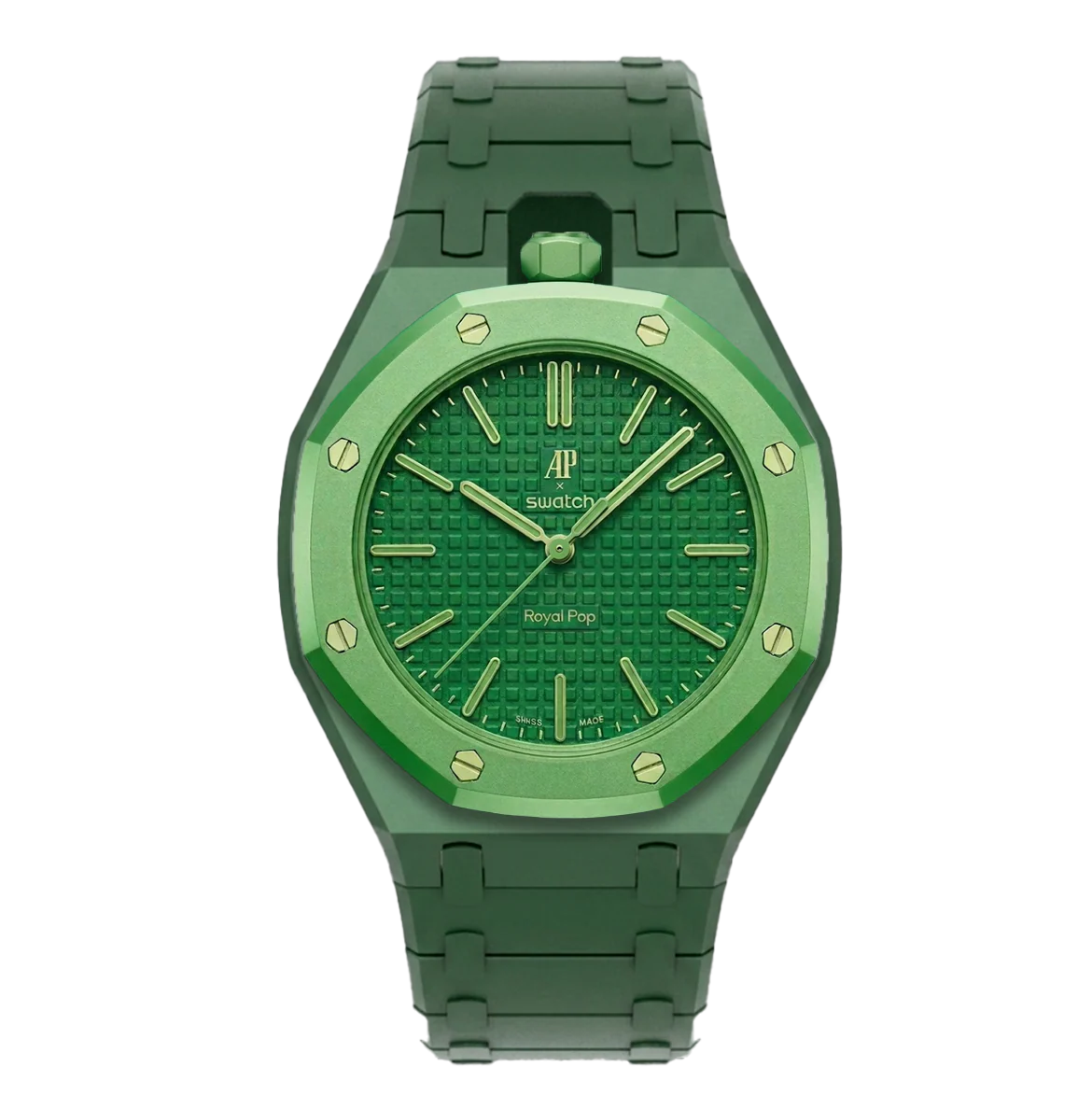 ROYAL STRAPPED™ LINK Vertical Crown — Green