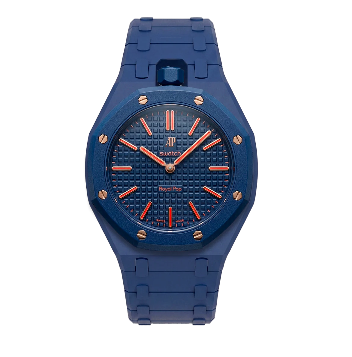 ROYAL STRAPPED™ LINK Vertical Crown — Navy