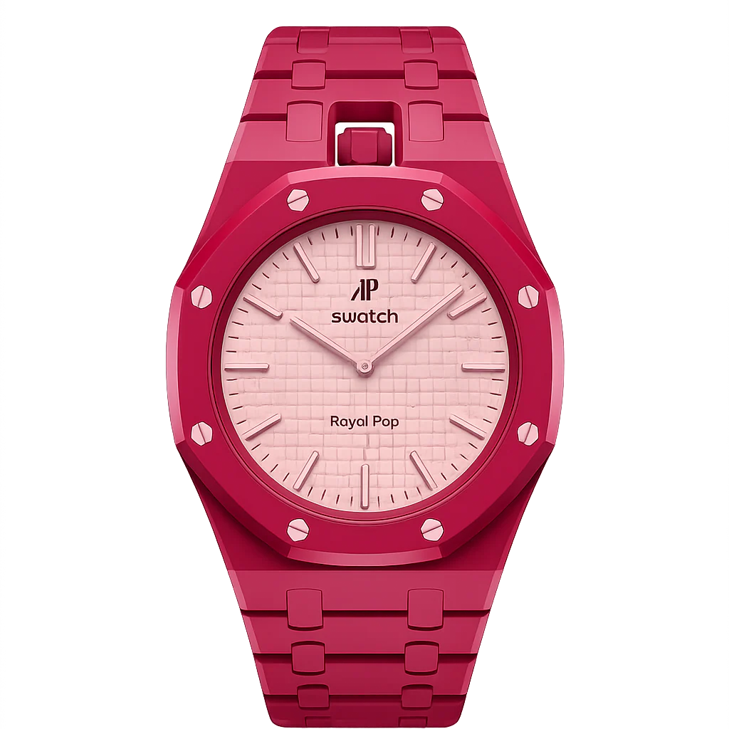 ROYAL STRAPPED™ LINK Vertical Crown — Red