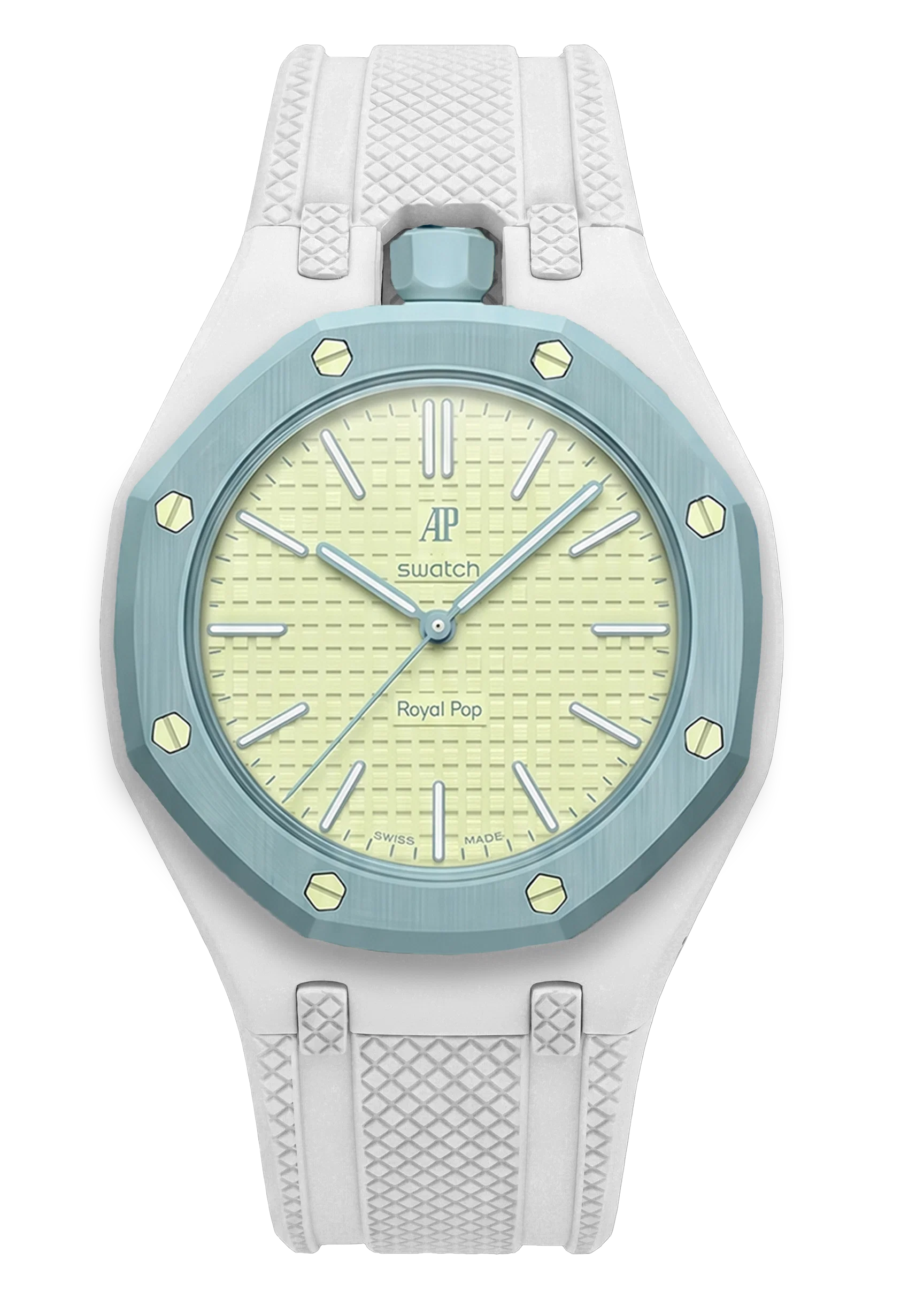 ROYAL STRAPPED™ SPORT Vertical Crown — White